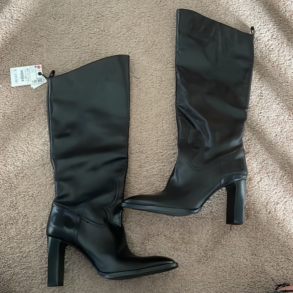 Zara heeled boots